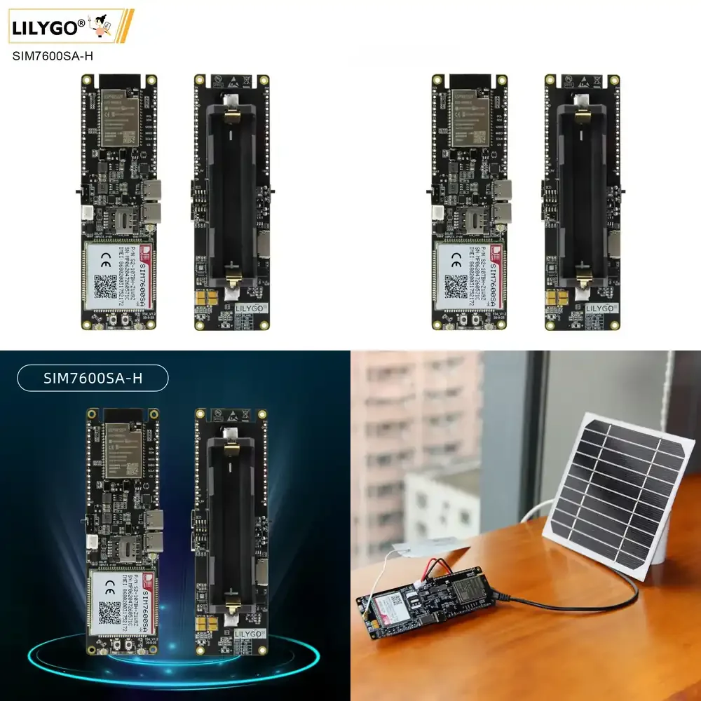 LILYGO TTGO T-SIM7600SA-H ESP32 4G LTE Cat4 Placa de Desarrollo Multi-Banda TDD LTE FDD con Posicionamiento GNSS por Múltiples Satélites