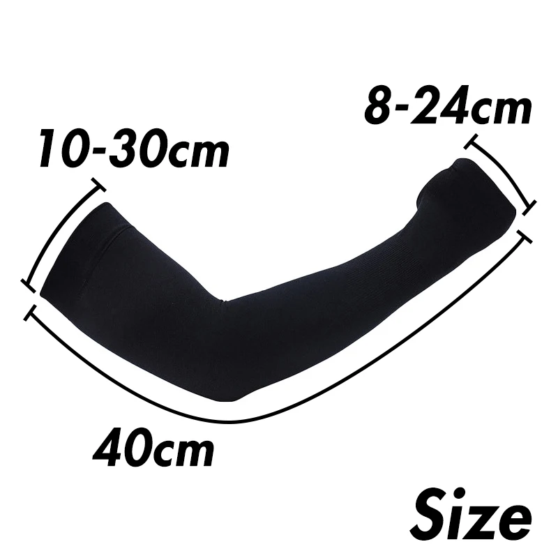 Hip Hop Ice Silk Anti UV High Elastic Arm Sleeve Printing Handsock Sun Protection XXLPlus Size 2Pcs Elastic Dust Proof Hand Sock