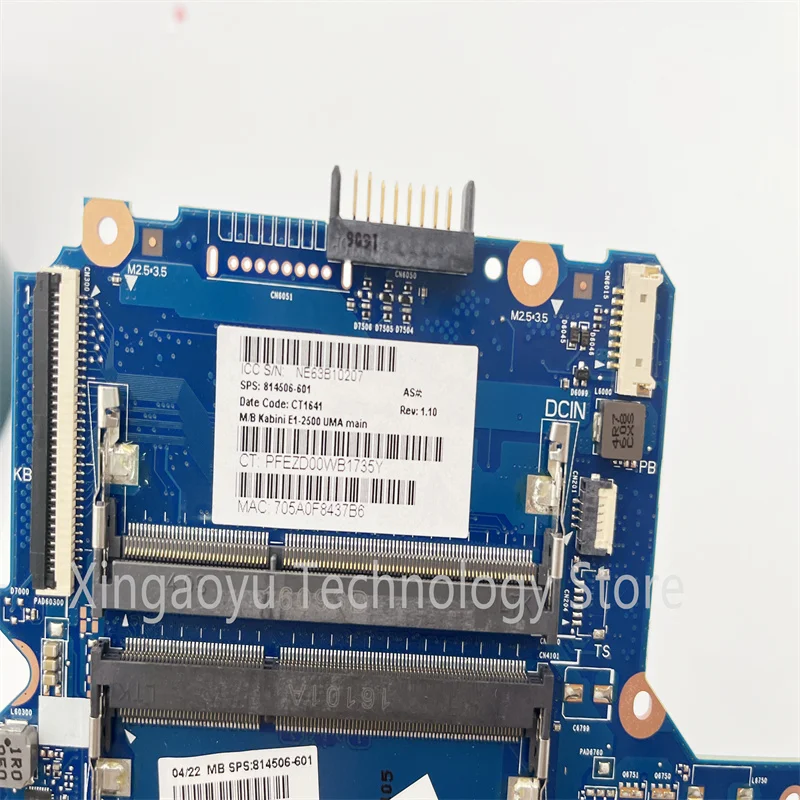 Original For Hp pavillion 245 G5 14-AF Notebook Motherboard 814506-601 6050A2731601-MB-A01 AMD E1-2500 AM-6310 100% test OK