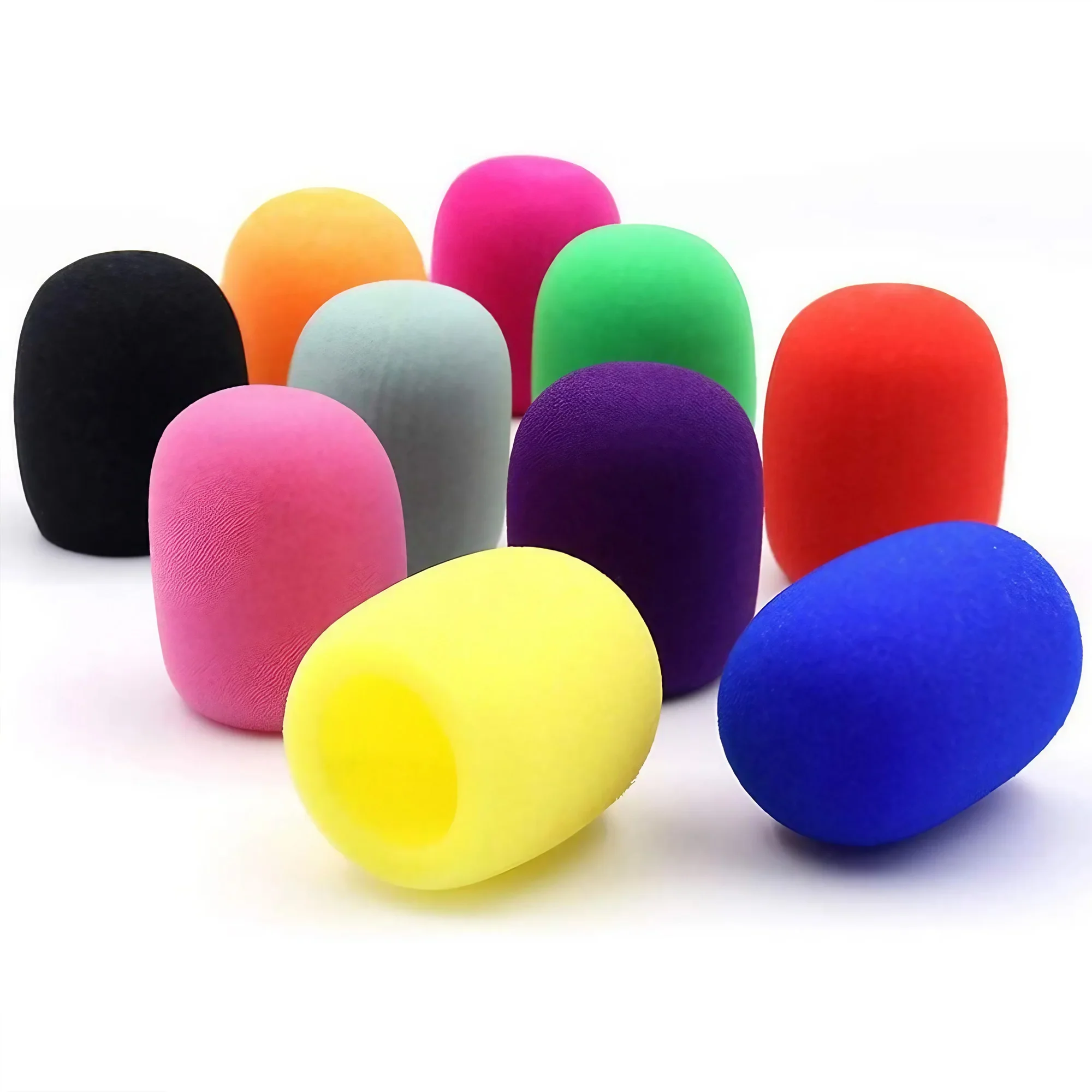 قطعة واحدة من غطاء إسفنجي للميكروفون متعدد الاستخدامات ومضاد للسقوط ومضاد للرذاذ على الزجاج الأمامي