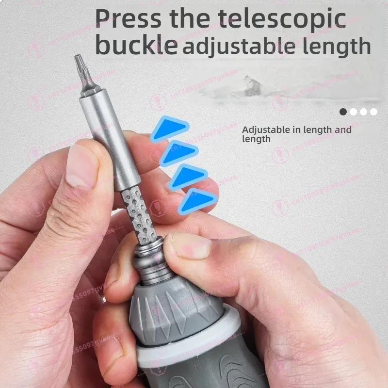 Multi-Angle Ratchet Screwdriver Set - Home Repair with Phillips/Flat Bits - view 4