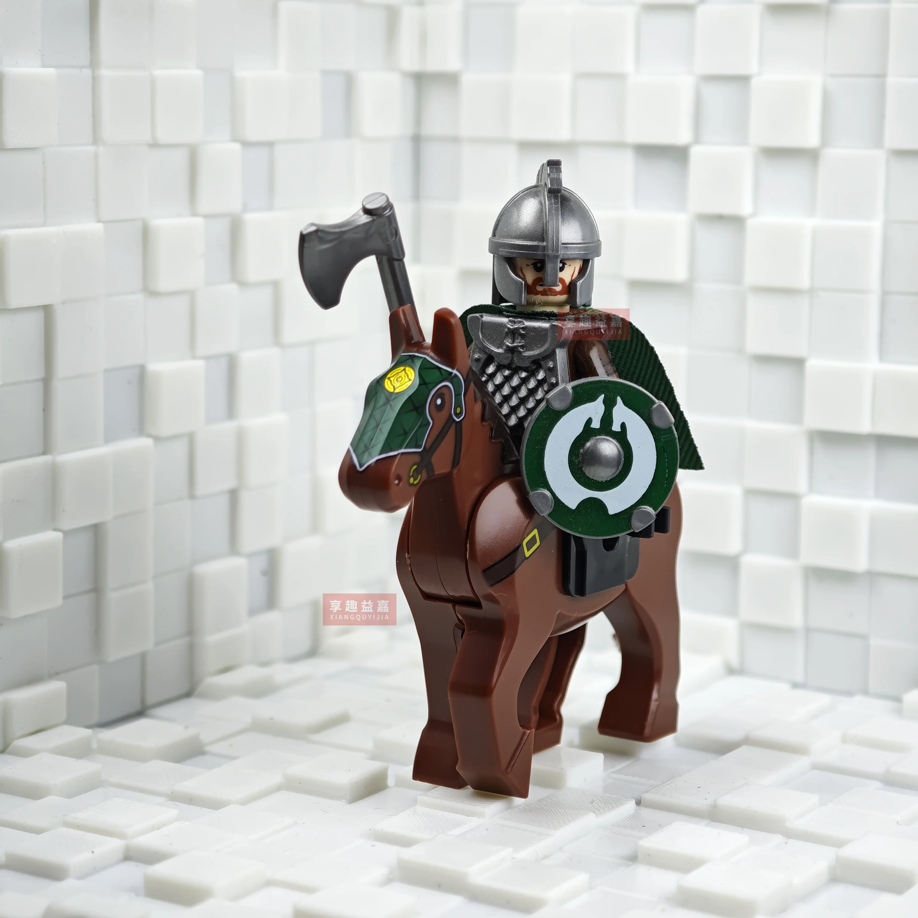 Battle Five Armies mit Schwert Rohan mit Pferd Bausteine Modell Ziegel Mini Action Spielzeug Figuren Spielzeug Geschenk für Kinder MOC