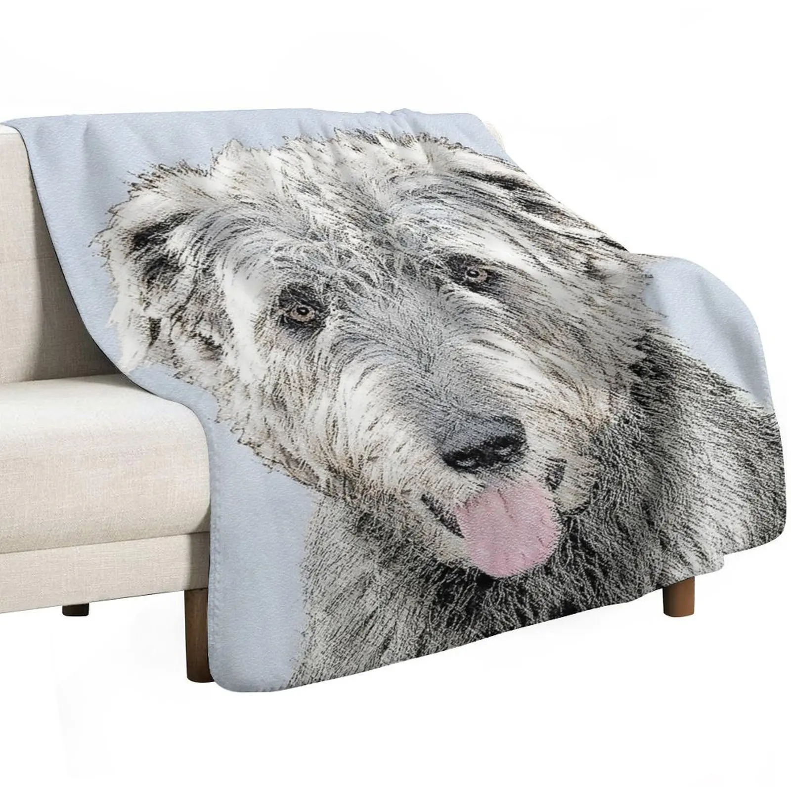 Irish Wolfhound Throw Blanket Luxury St For Decorative Sofa Baby Sleeping Bag for winter Blankets For Baby Blankets