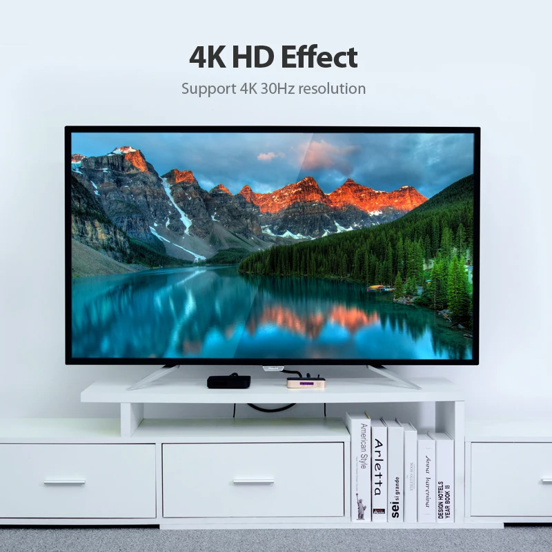 Vention rozdzielacz HDMI 1x2 4k 3D Splitter przełącznik HDMI Adapter 1 w 2 wyjście z zasilaczem rodzaj metalu do wzmacniacza Xbox HDCP nowość