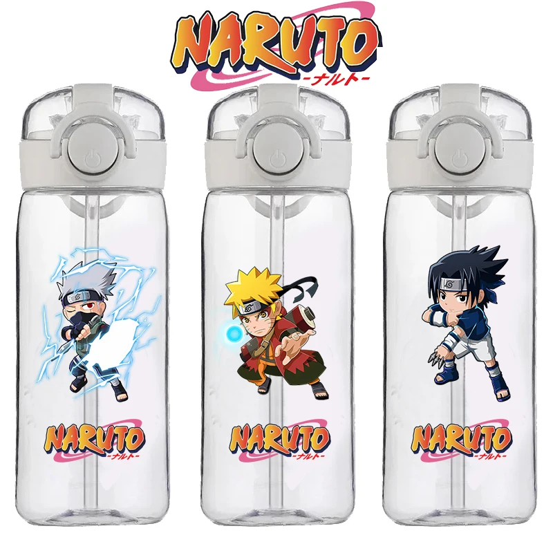 Naruto Kakashi Cup Clear Brand High Quality Water Bottle Outdoor Sport Leak Proof Cute Plastic School Water Bottle for Kids New