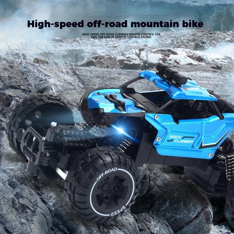 Children'S Alloy Charging Remote Control Off-Road Vehicle With High Horsepower Climbing Anti Fall And Shock-Absorbing Car Gift