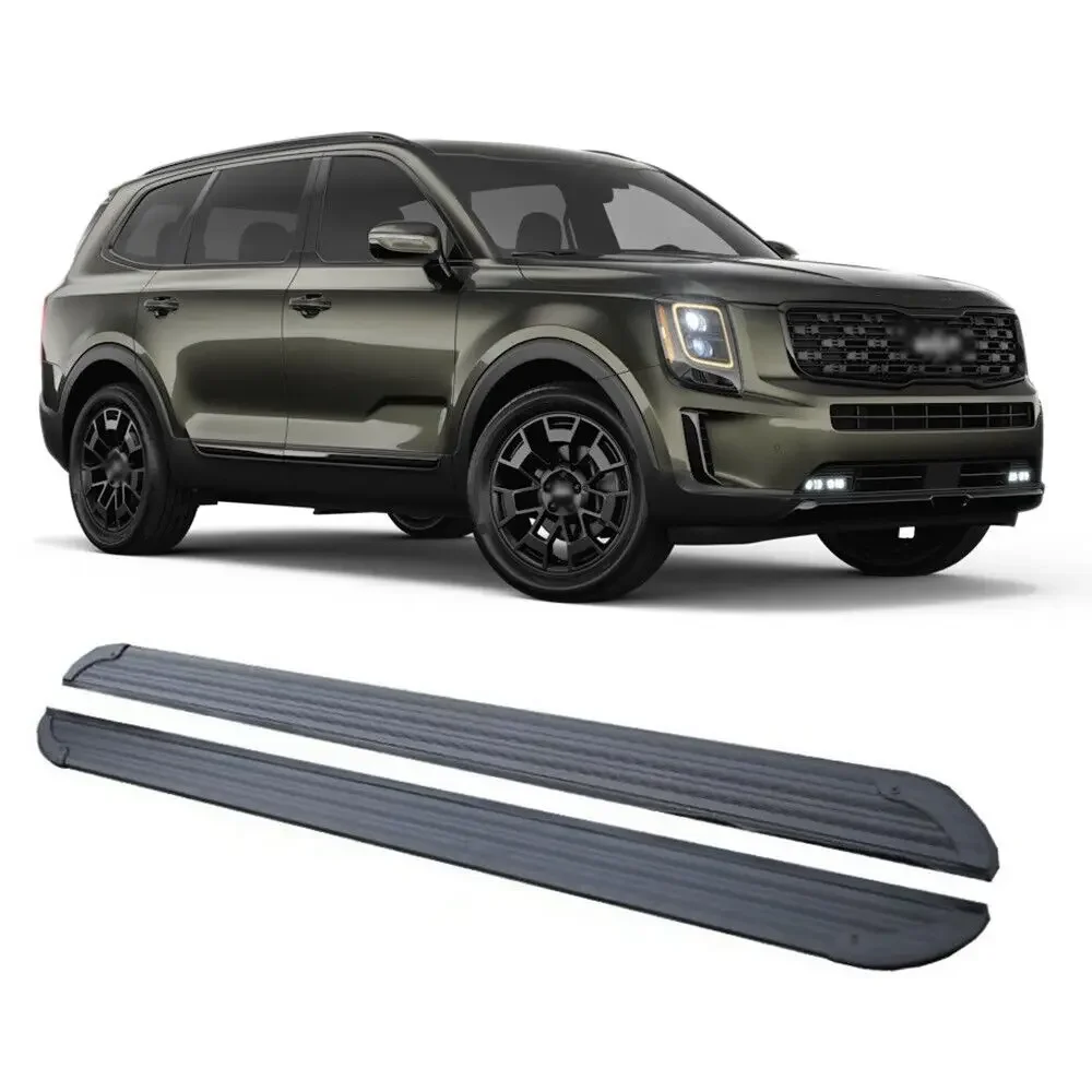 High Quality 2PCS Running Boards Side Step Nerf Bars Fits For KIA Telluride 2020-2024