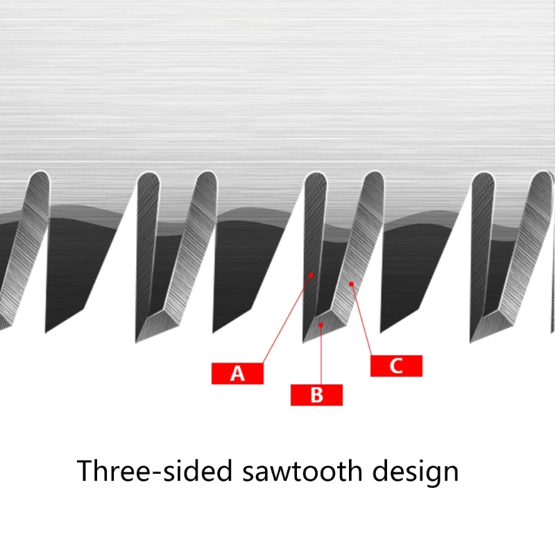 1 Pc Woodworking Tool SK5 Japanese Double-side Saws 3-edge Teeth Cutter for Tenon Bamboo Plastic Cutting