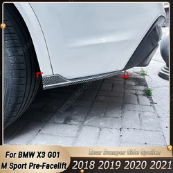 For BMW X3 G01 M Sport 2018-2021 Pre-Facelift Car Rear Bumper Side Spoiler Canards Diffuser Splitter Side Skirt Body Kits Tuning