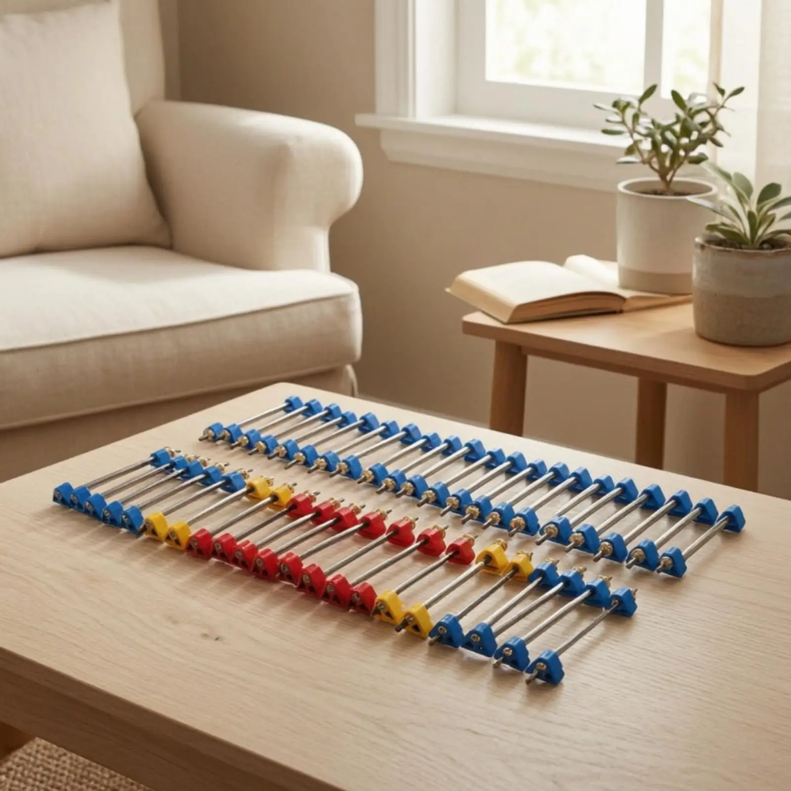 Cello Woodworking Clamps Kit for String Instrument Luthier Supplies Sturdy Build with Colorful Cushion Heads for Safety