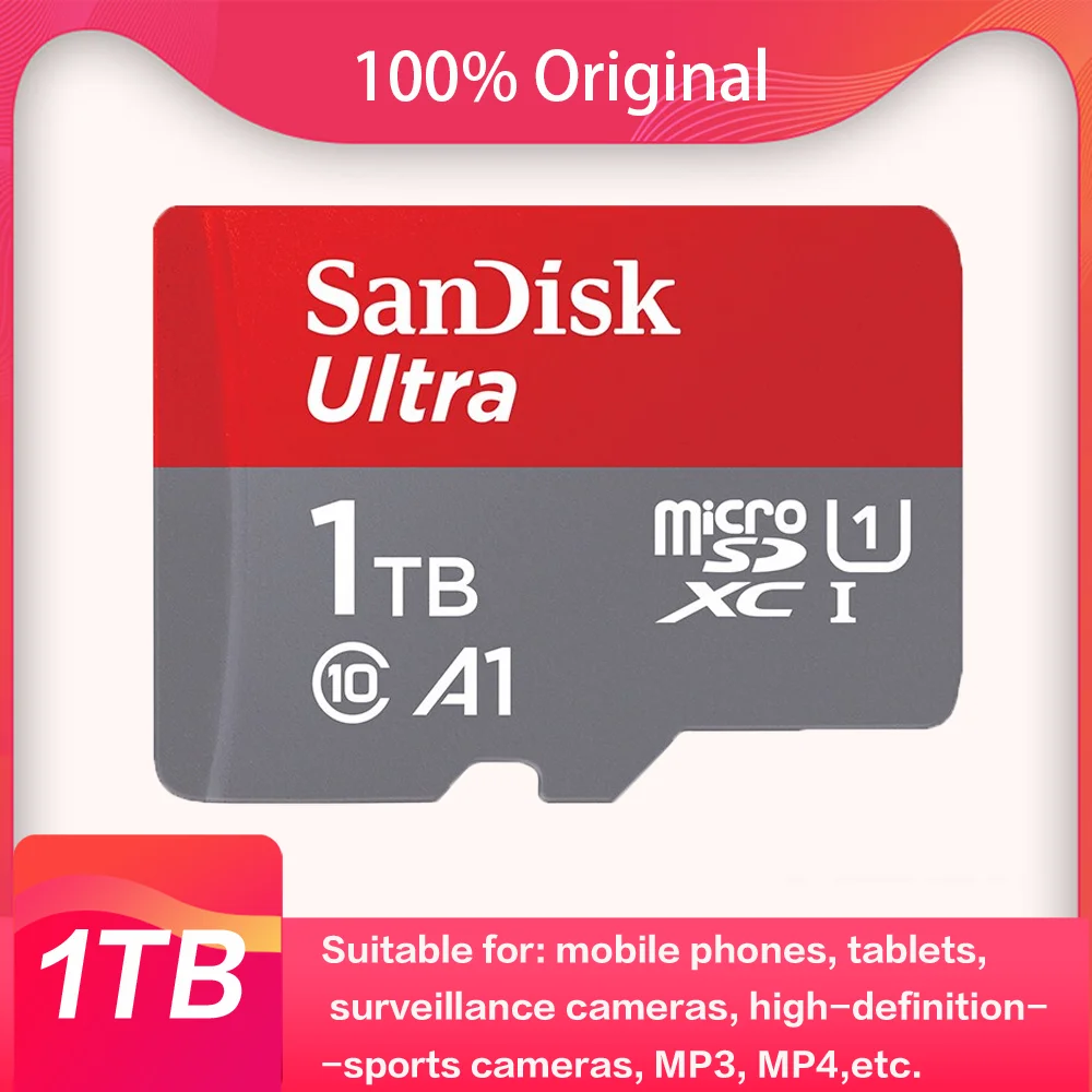 Memory Card Ultra A1 1TB 64GB 128GB 256GB 512GB SDXC UHS-I Class10 120M/s micro SD 32GB TF Card carto memoria U1 For 1080P video