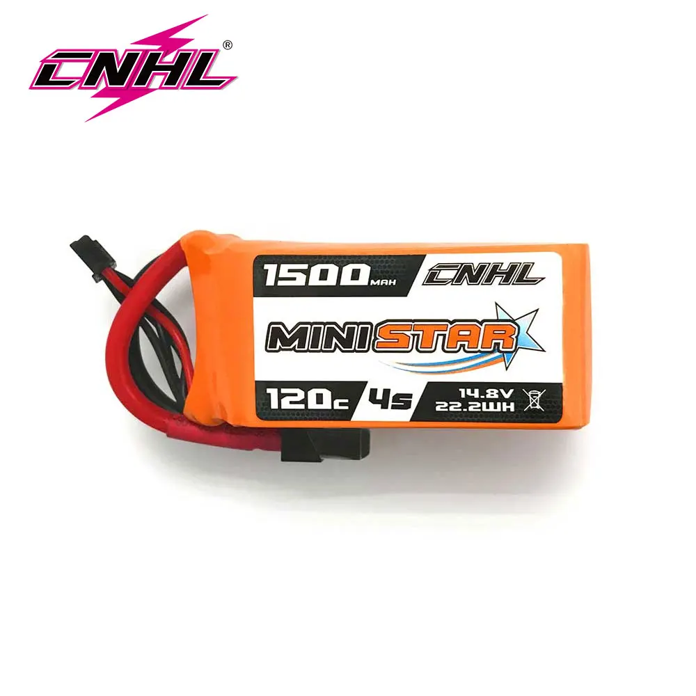 CNHL 4s 14.8v 1500mAh 120c batteria Lipo con spina XT60 per Rc Drift Car Airplane Boat Parts accessori 1/2 pz