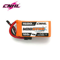 CNHL 4s 14.8v 1500mAh 120c Lipo Battery With XT60 Plug For Rc Drift Car Airplane Boat Parts Accessories 1/2pcs