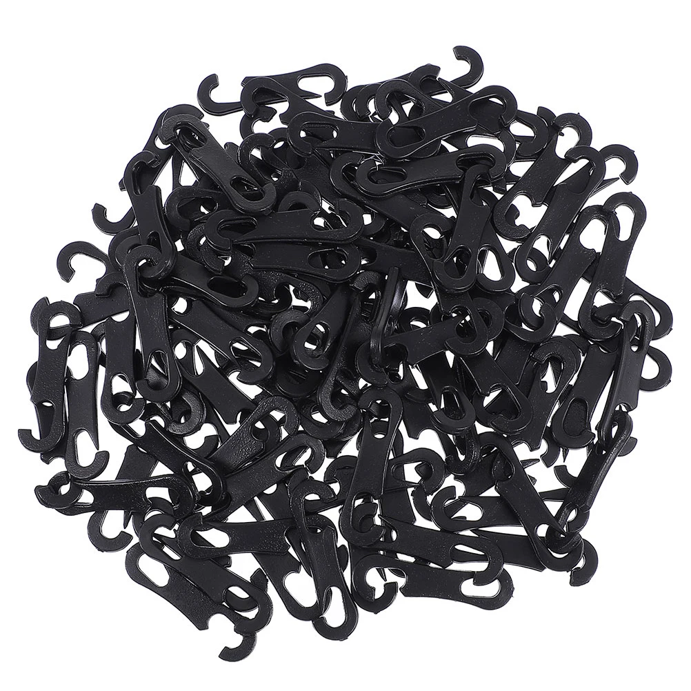 

260 Pcs Car Cushion Hook Seat Cover Fixing Hooks Pad Installation Clips Plastic Both Ends
