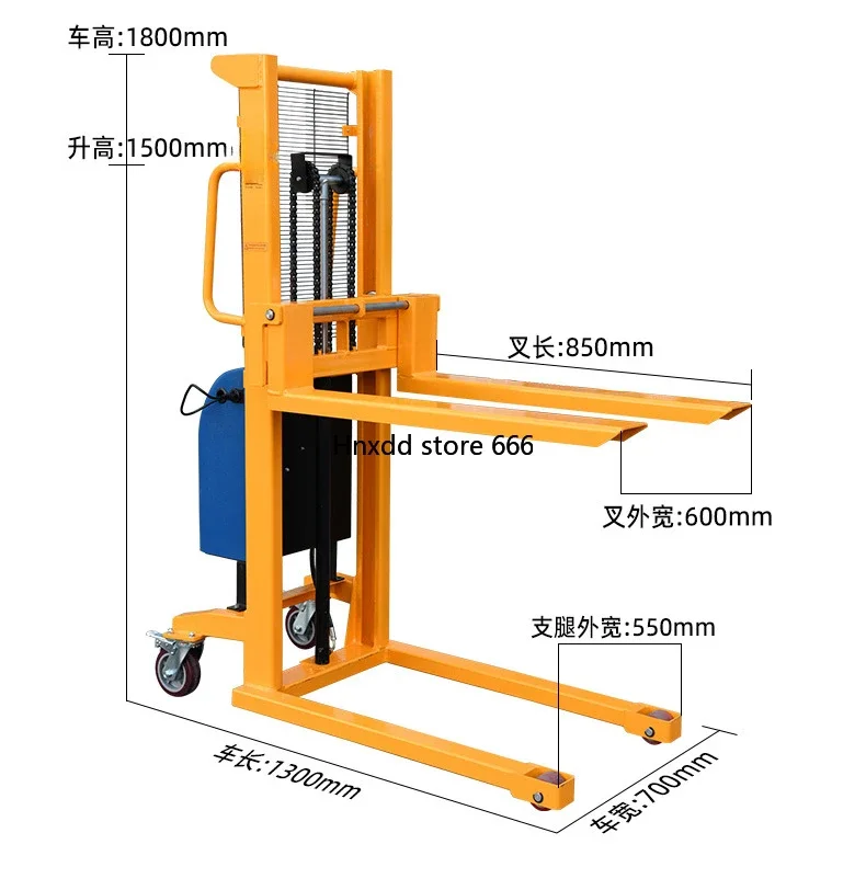 Electric stacker hydraulic lift forklift