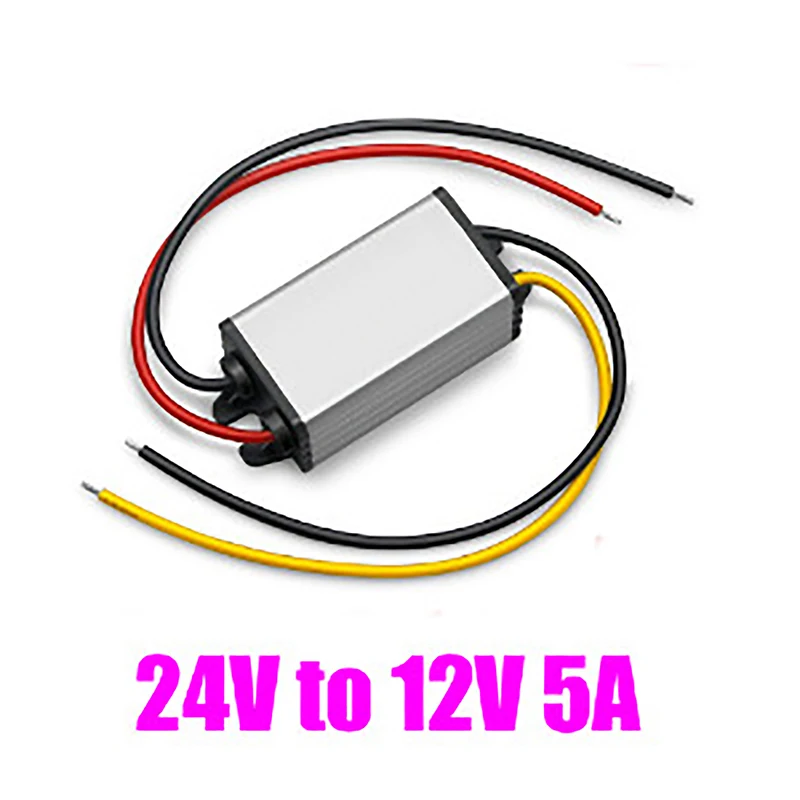 New 24v To 12v 3/5A 15-36V DC Step Down Converter Voltage Regulator Power Supply For Led Light Car Truck Boat