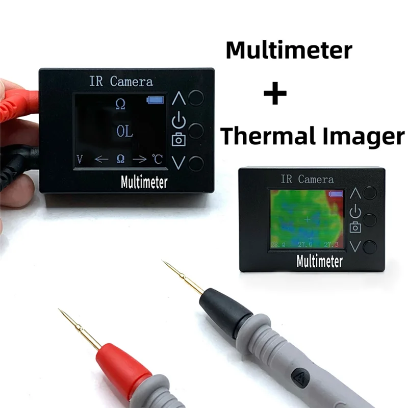 

ABZY-Digital Infrared Thermal Imager IR Thermal Imaging Multimeter 2 In 1 Digital Infrared Thermal Imager