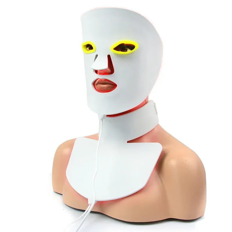 Therapy Mask 7 Color LED Light Food Grade Silicone Material LED Face Light Therapy Silicone Mask