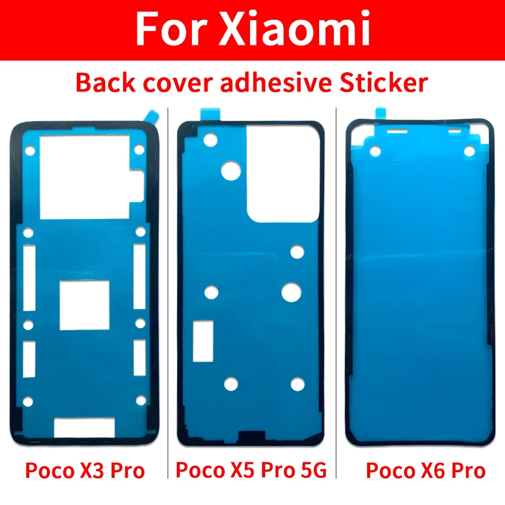 NEW Waterproof Adhesive Glue Battery Back Cover Sticker Rear Door Housing Tape For Xiaomi Poco X3 Pro X4 GT X5 X6 Pro 5G image 4