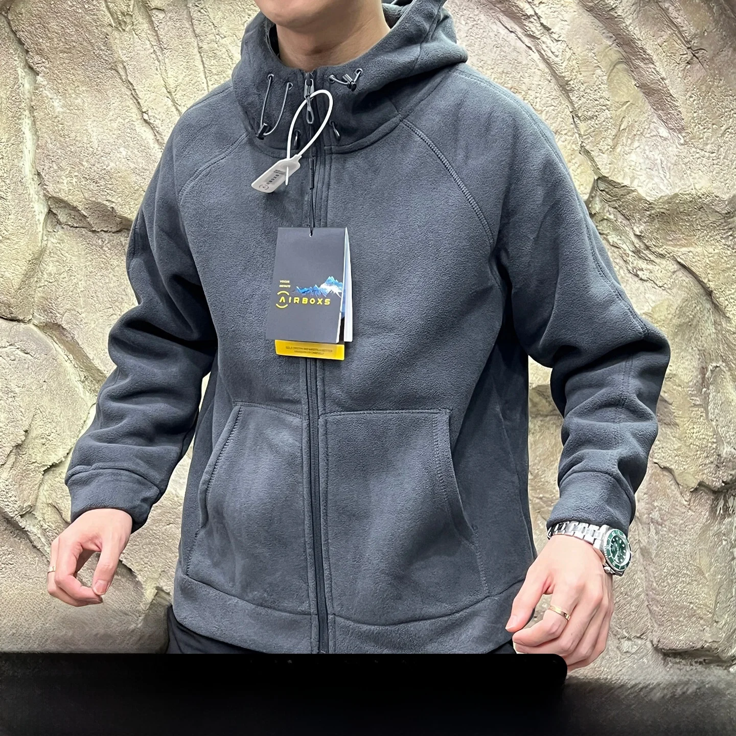 

Двусторонняя толстовка с капюшоном Fce Jaet Qui Warmth Qui Heat, зимняя мужская и женская толстовка Jaet Heavyweight, 620 г, полиэфирное волокно