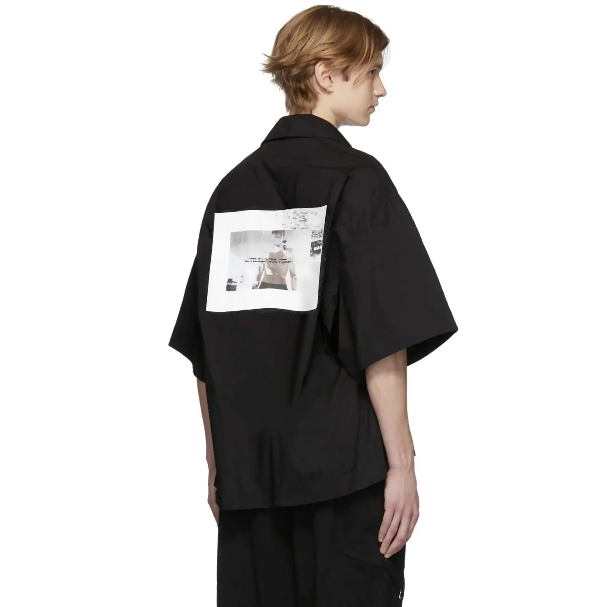 

ФУТБОЛКА ПОПЛИИН С ПРИНТОМ YOJI OOAK. Поплиновая рубашка с принтом Yoji Ooak