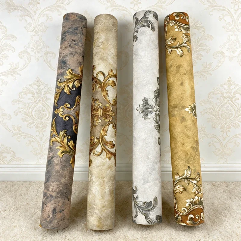 Vintage Stereo Texture Wallpaper Hotel Home Metope Decoration Sticker Classic Elegant Living Room Restaurant Wall Decoration