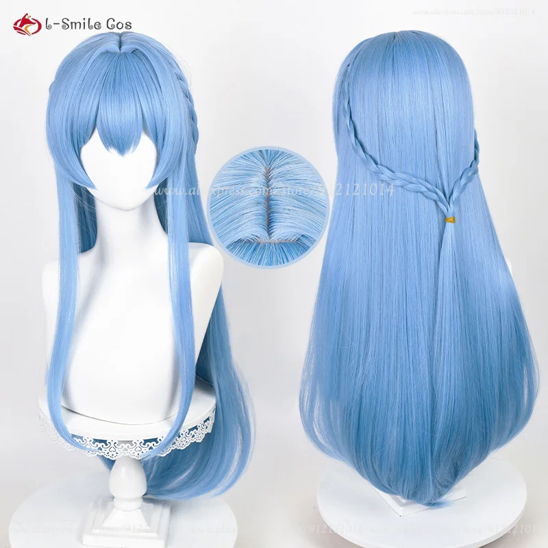 

Nikke Helm Cosplay Wig Blue Wigs For Women Hellen Cosplay Anime Cosplay Wig Heat Resistant Synthetic Hair Halloween + Wig Cap