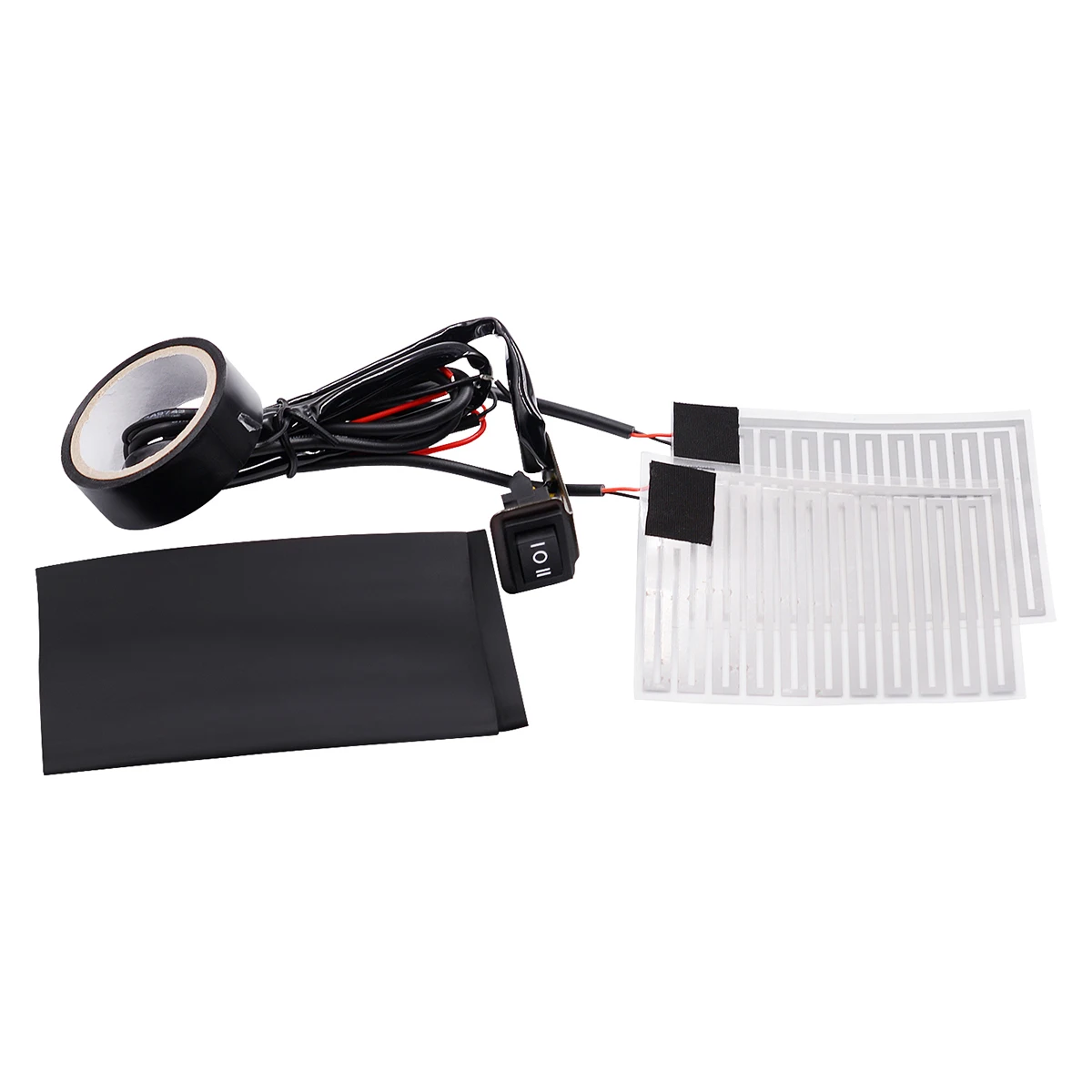 

12V Heated Handlebar Pads Flexible Adhesive Grips Fast Warm Adjustable Temperature Suitable All Bikes Motorcycle Accessories