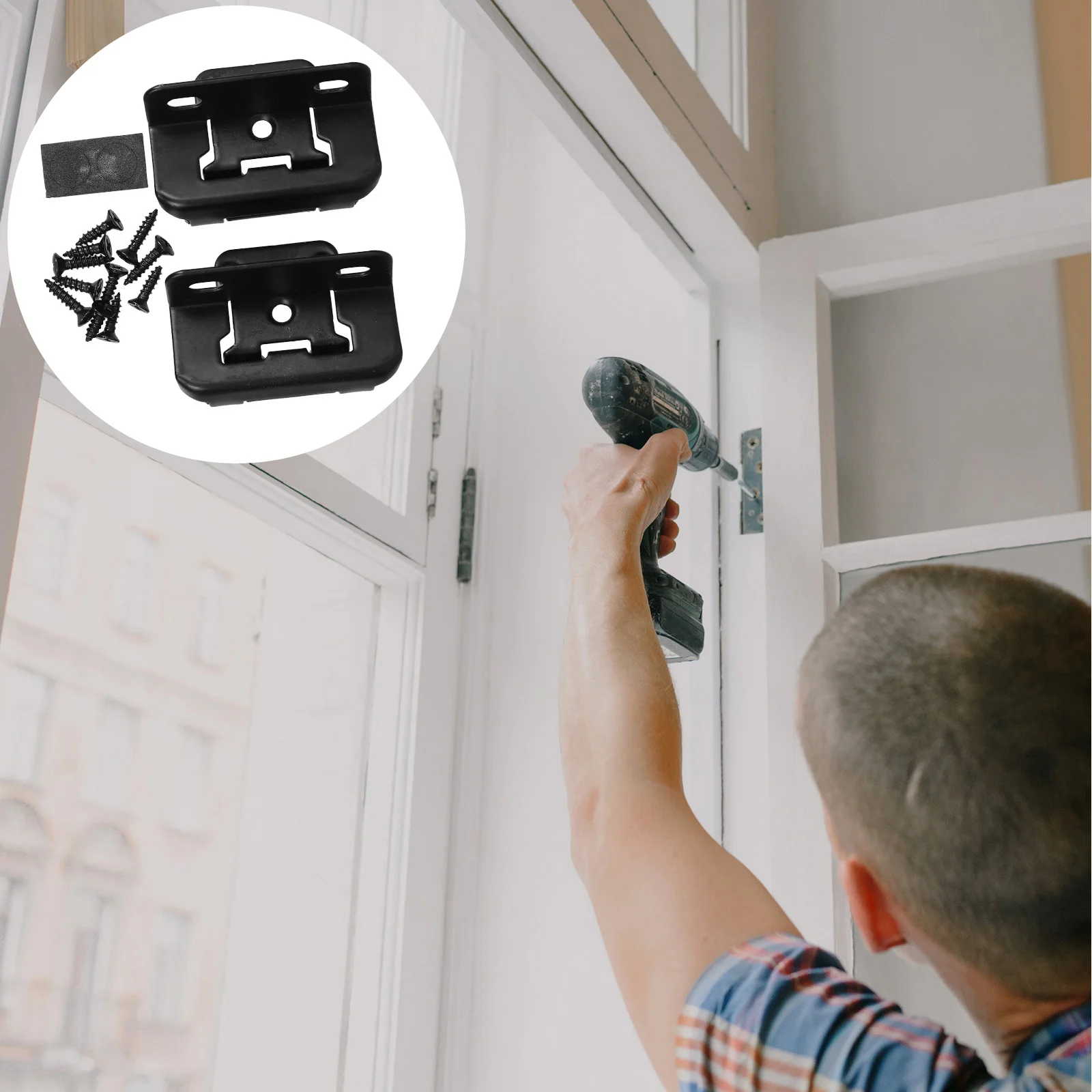 

2pcs Self Closing Hinges Semi Concealed 1/2 Inch Overlay For Kitchen Cabinet Doors Heavy Duty Hardware Auto Close Mechanism