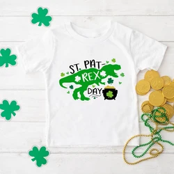 St. Patrick's Rex Shirt Kids Irish Kids Shirts Shamrock Boy Saint Patricks Day T-Shirt Toddler Tee Patricks Clothes