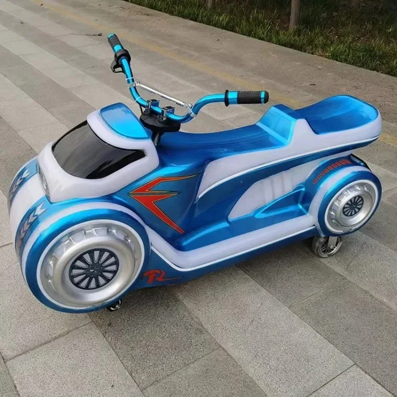 الأكثر مبيعا حار بيع بارك كشك الأطفال الأعمال في الهواء الطلق مزدوجة لعبة كهربائية سيارة معدات التسلية دراجة نارية سيارة ممتصة للصدمات #4