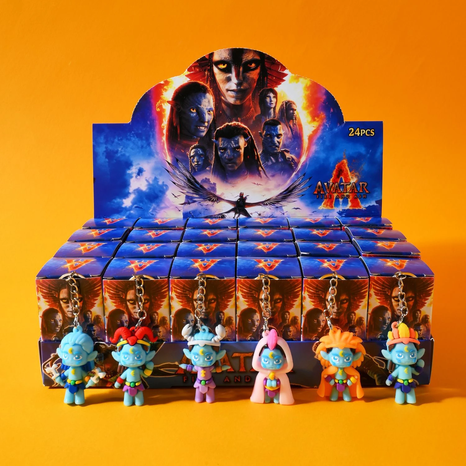New 24pcs Avatar blind box series exquisite keychain figurine pendant for boys and girls as gifts and decorations.