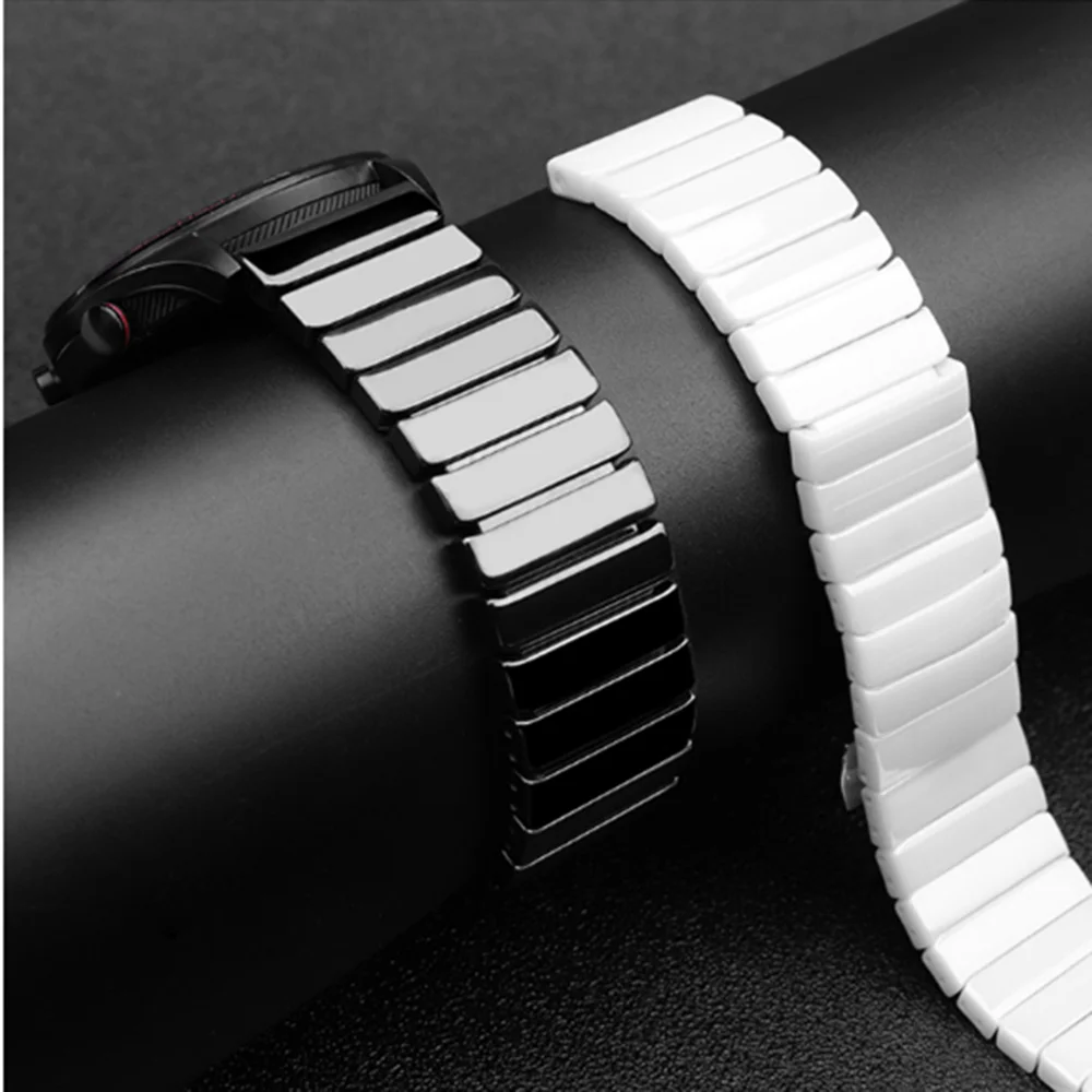 22mm 20mm Ceramic Strap for Samsung Galaxy Watch 6/5/4/3/Active 2/Gear S3/Huawei Watch GT/4/3/2 Watchbands for Amazfit GTR 4 3
