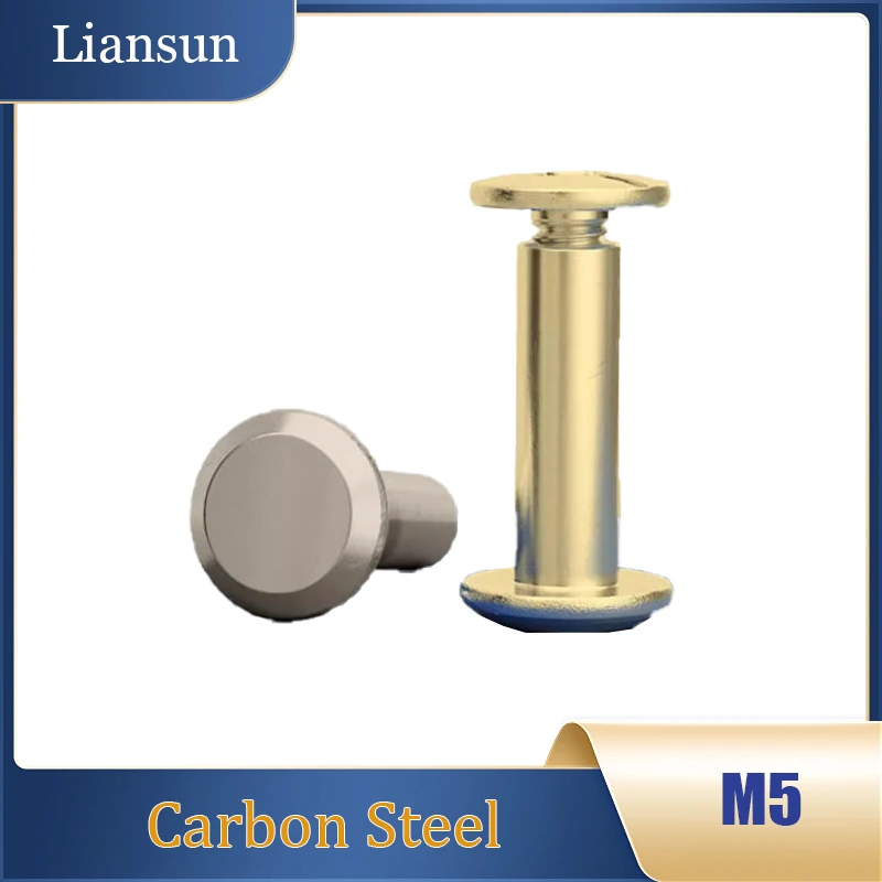 M5*6-100 Copper/Nickel Plated Fasteners - Rivets, Photo Album & Book Screws, Coupling Locks