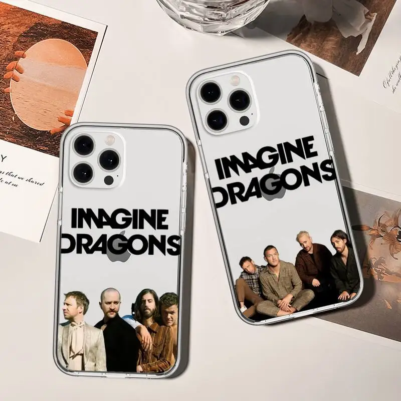 Band Imagine Dragons Phone Case For Samsung GalaxyS20 S21 S22 S23 FE Lite Plus A71 Note20 Transparent Shell