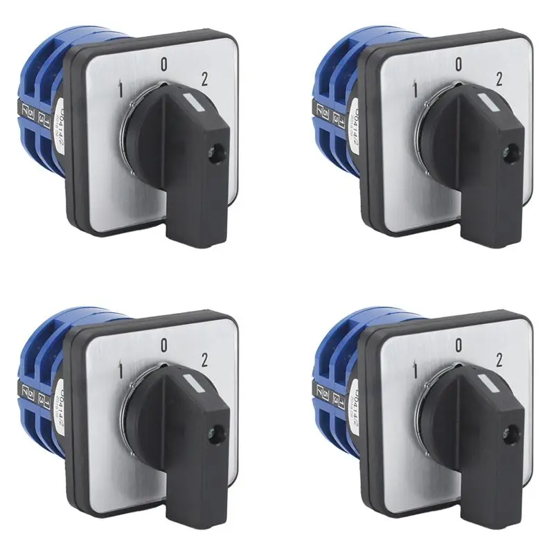 ABJI-4X Changeover Selector Switch 3 Positions 8 Terminals Universal Rotary Cam Selector Latching Switches 32A