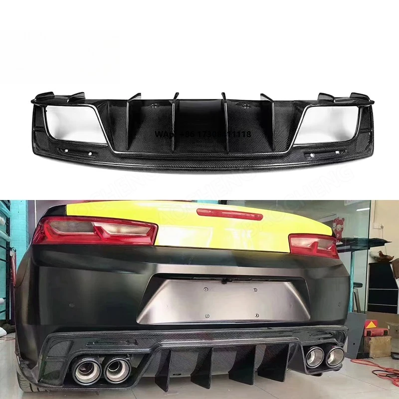 

Carbon Fiber Rear Diffuser for Division camaro ZL12017-2020 Rear Bumper Lip Carbon Fiber Car Parts