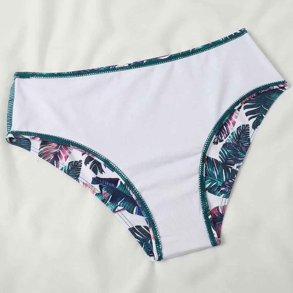 2025 Women Swimsuit Leopard Bikini Set Print Floral Beach Bathing Suits Push Up Summer Beachwear Two Pieces Low Waist Swimwear