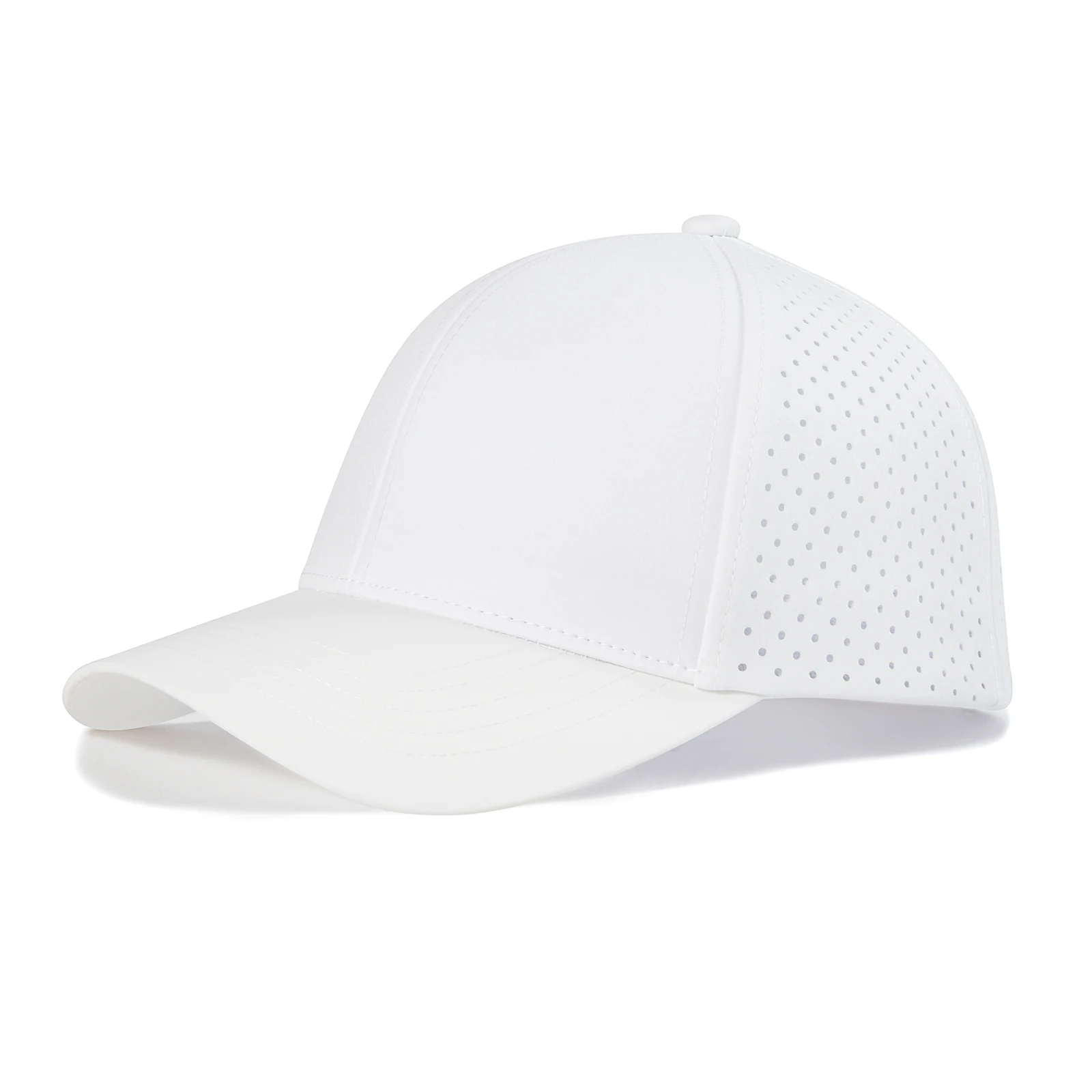 

VOBOOM Summer Men Quick Dry Baseball Cap Outdoor Laser Cut Mesh Ball Cap Curved Brim Snapback Hat