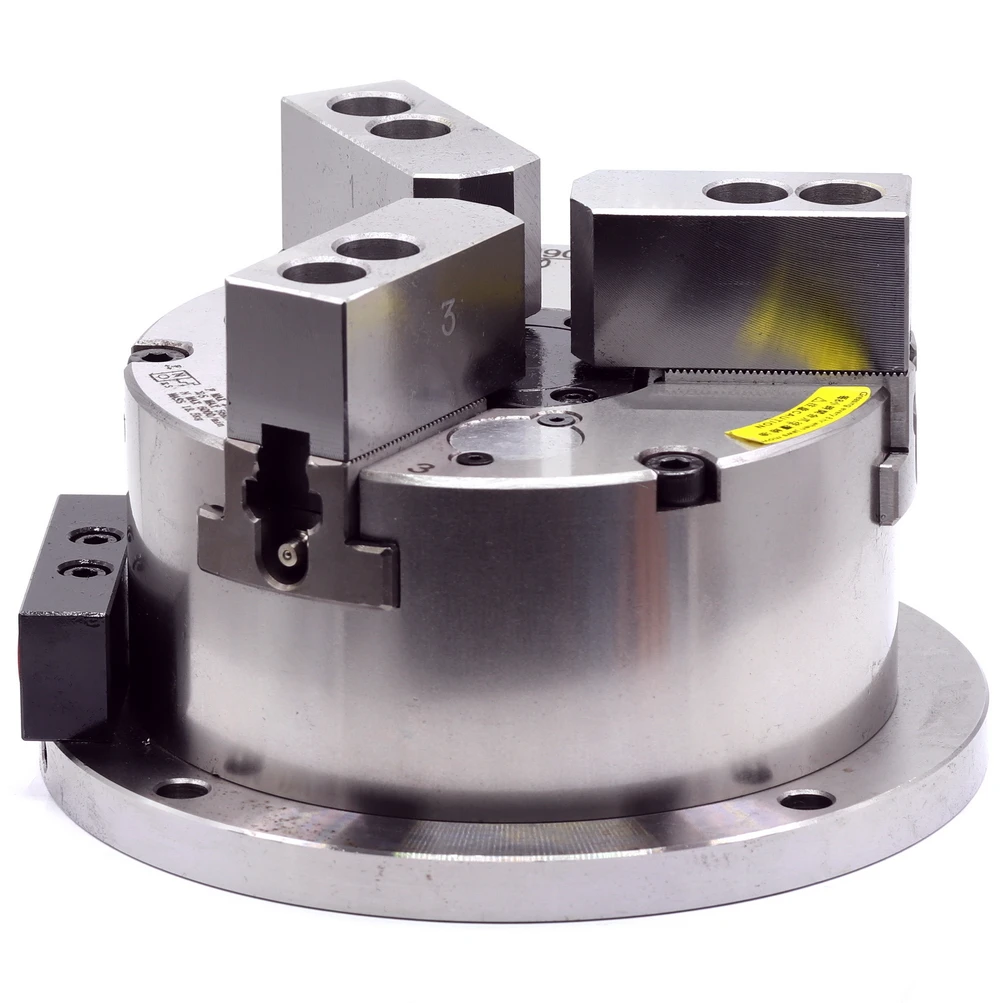 Aluminum Pulley CNC Lathe Chuck3 Jaw Oil Operated Pneumatic Lathe Chucks for Processing