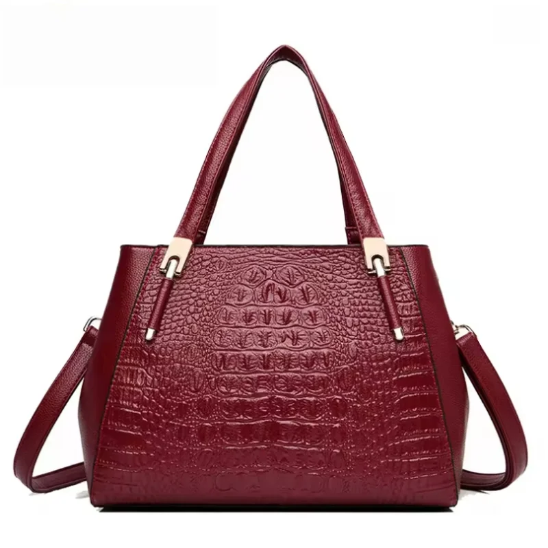 

Luxury Brand Ladies Handbag Designer Crocodile Pattern Leather Handbags Fashion Shoulder Messenger Bags For Women 2025Tote Bag