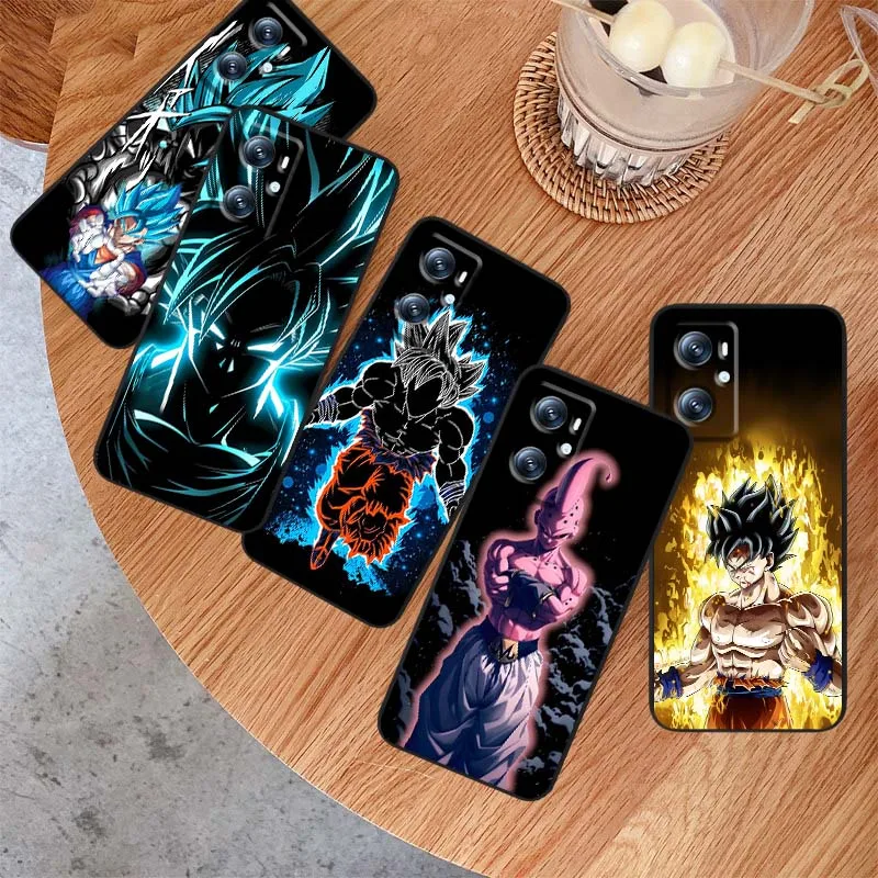 Dragons Ball Son Goku Cool для OPPO Reno 7 A96 A40 A58 5 6 Realme GT A74 A78 Neo2 A74 A78 Find X5 X3 X7 X8 Черный чехол для телефона
