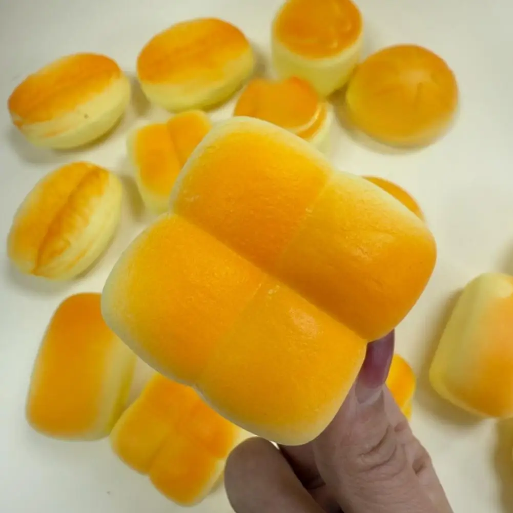 Soft Bread Toy Squishy Toys Simulation Bread Sensory Toys Stress Relief Squeeze Toys for Kids Adult Gifts Cute Decompression Toy