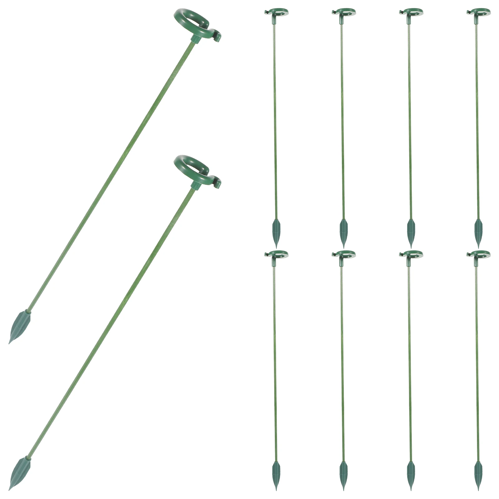 

10pcs 37cm ABS Plant Support Stakes Fixed Rod Climbing Plants Flower Stakes Garden Orchid Healthy Growth Prevent Bending