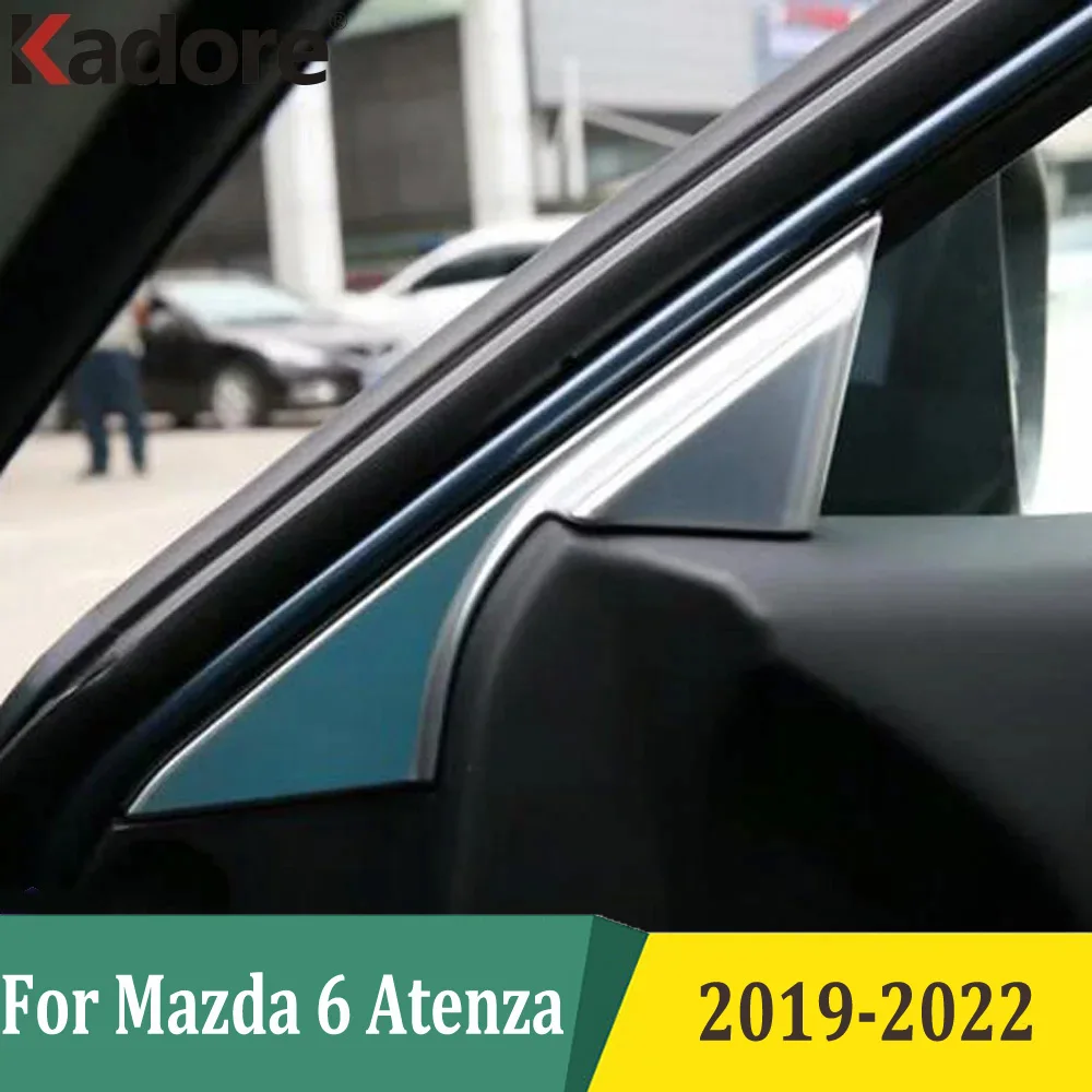 For Mazda 6 M6 Atenza 2019 2020 2021 2022 Sedan Front Window A Pillar Inner Triangle Cover Trim Car Interior Accessories Matte