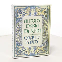 10,4 * 7,3 cm Alfons Maria Mucha Oracle Cards 36 sztuk kart z oryginalnej grafiki Ruch Nouveau