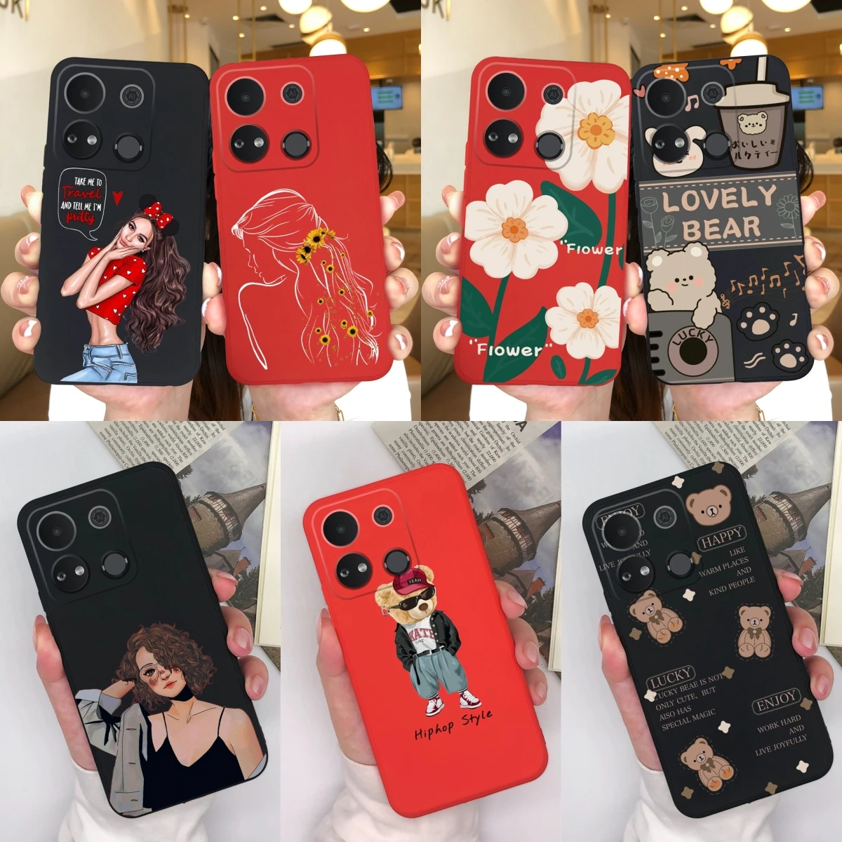 For Itel A04 A05S A60 A60S Cases Beautiful Flower Matte Soft Silicone Antifouling Protective For Itel  A 04 a05s A 60 a60s Coque