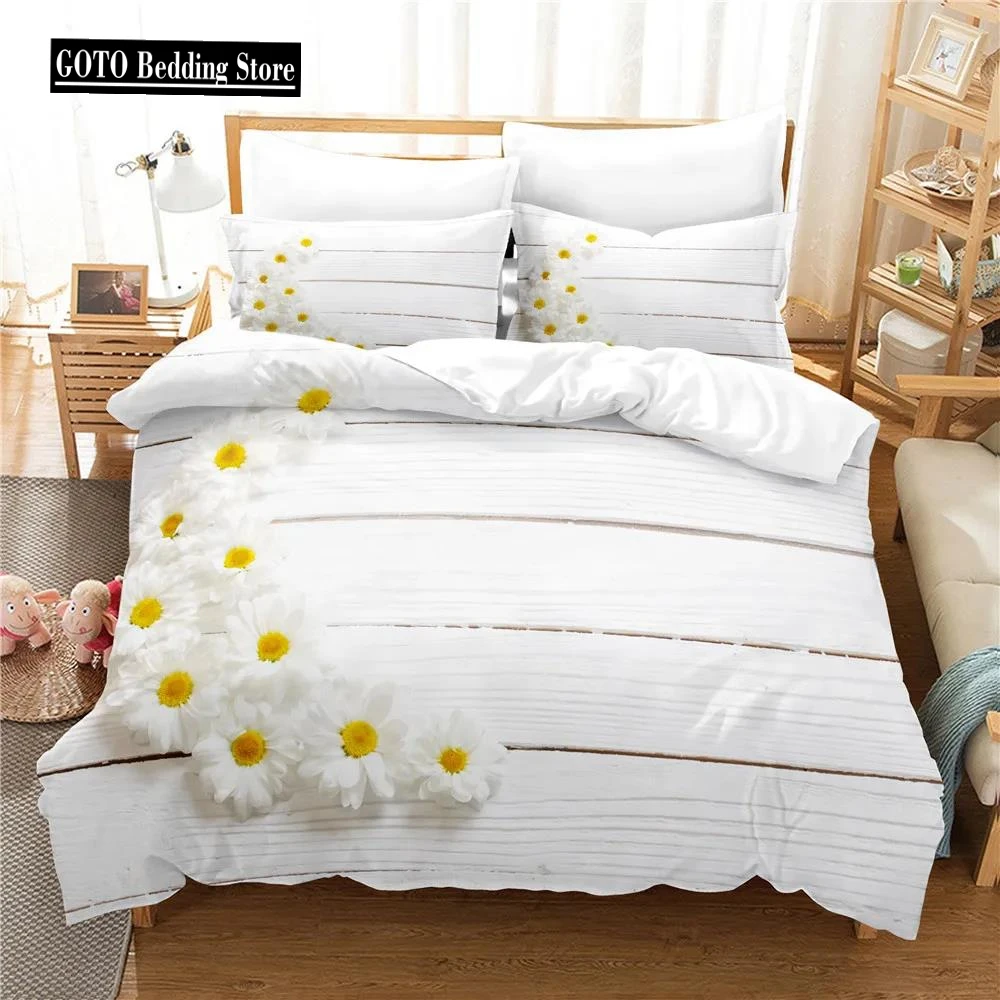 

Bedding Set Adults Chrysanthemum flower Duvet Cover Sets Kids,twin Full Queen King Bedroom Set Home Textile housse de couette