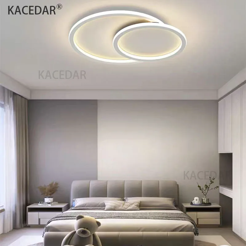 

Modern LED Ceiling Light For Bedroom Living Dining Room Minimalist Circular Ceiling Lamp Indoor Lustre Remote Control Chandelier