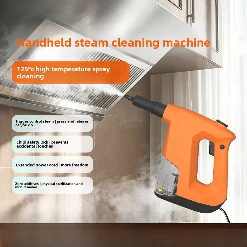 Handheld Steam Iron with Lock Button, Portable Electric Steam Cleaner for Home Use